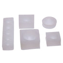 5pcs/set Crystal Silicone Semi-circle Mold Pendant Jewelry Making Mould