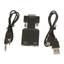 1080P VGA Male to HDMI Female HDTV with 3.5mm Audio USB Plug Cable Adapter