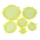 2 Set Yellow Silicone Stretchy Wrap Lids Bowl Covers Fresh-Care ECO-FRIENDLY