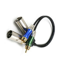 Seismic Audio - Dual XLR Male to Dual RCA Male Patch Cable - New Pro Audio