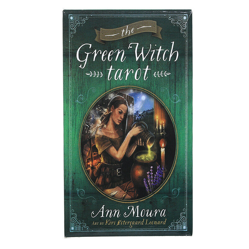 78Pcs Oracle Tarot Cards The Green Witch Tarot Oracle Card Board Deck GameB Nw