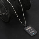 2 Pieces Titian Steel Pendant Necklace Couples I Said Of His King Queen