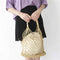 Bright Paper Ropes Hollow Woven Bag Straw Bag Female Reticulate Handbag Net M2I8