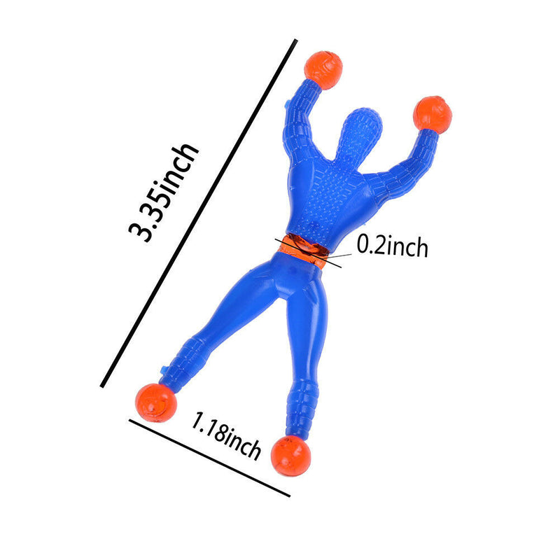 10pcs Slime Viscous Climbing Spiderman Squeeze Somersault Villain Toys New