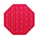 Autism Push Bubble Sensory Toys Relief Stress Squeeze Toys (Rose Red)