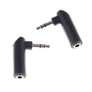 2pc3.5 jack Right Angle Female 3.5mm Jack Connector L Jack Adapter Connector  JR