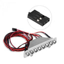 Metal 8 LEDs Light Bar White Red Taillight Lamp Accessory Part for TRAXXAS