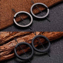 12pcs Keyring Flat Split Key Ring Nickel Metal Plated 25mm Steel-Hoop Loop-Ring