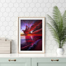 Full Round Drill Rhinestone Poster DIY Novelty Seaside 5D Diamond Painting