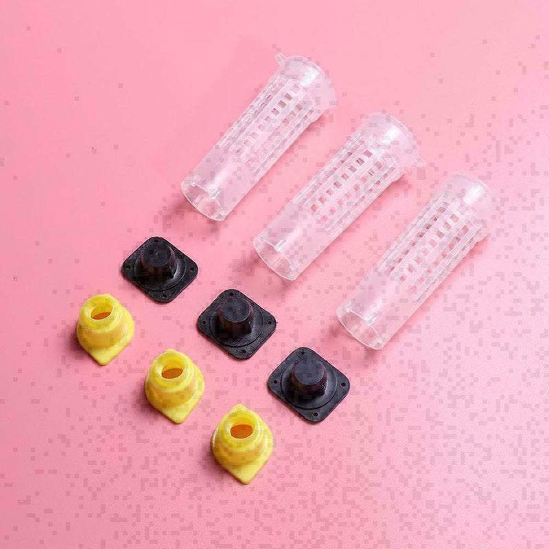 10PCS Beekeeping Rearing Cup Kit Bee Cages Beekeeper Equipment Tools T4M8 V F0O4