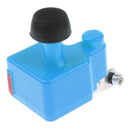 5V Motorized Bike Friction Generator Dynamo Dual USB Interface Charger Blue