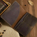 Hot Classic Leather Passport Holder Wallet Case Cover Ticket Travel Brown B W0S6
