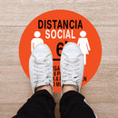 Set 5 Social Distancing Safety Floor Decals Stickers Notice Caution Shop E