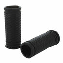 2 Pcs Black Texture Non-slip Rubber Handlebar Grip for Bike Bicycle X2G9