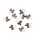 10Pcs On/Off 2Position SPDT 1P2T 3Pin PCB Panel Vertical Slide Switch SS12D00G3