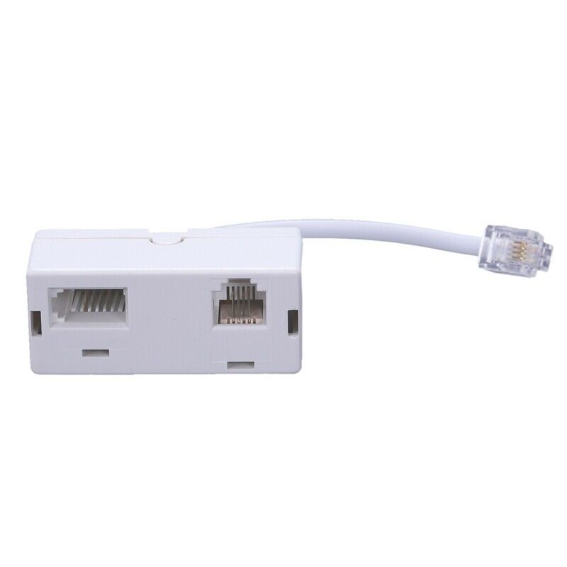 RJ11 Male Plug to RJ11 UK BT Telephone Socket Adapter Splitter D8Q3