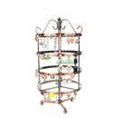 144 Holes Rotatable Women Jewelry Rack 4 Layers Studs Display Stand Holder