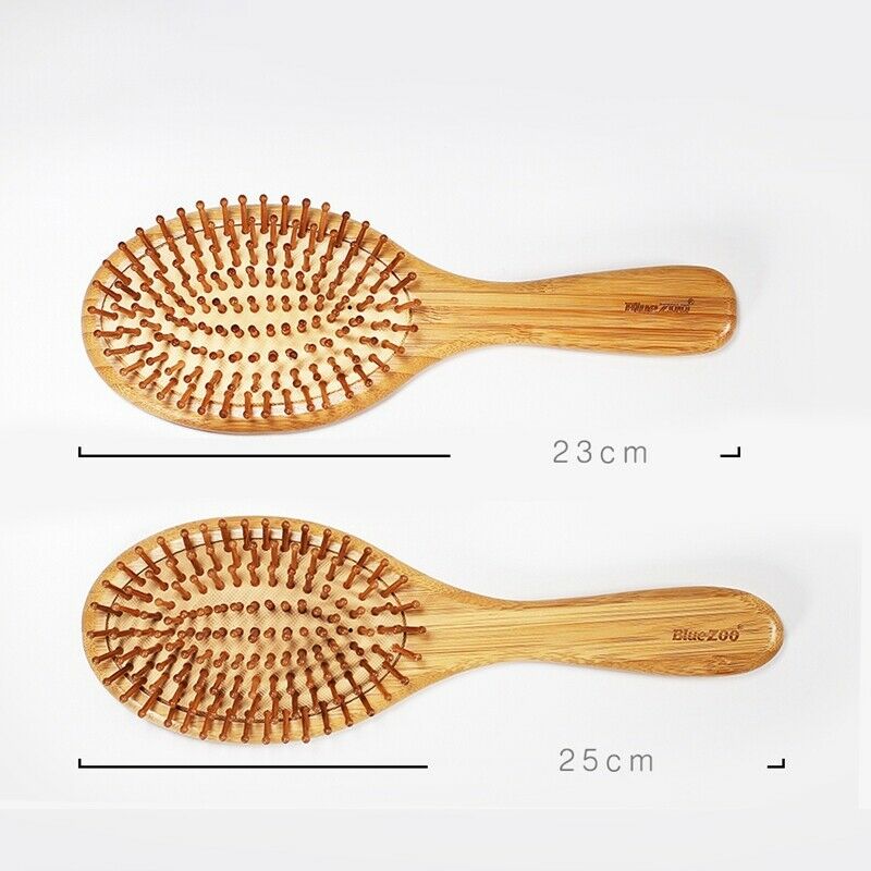 Bluezoo Hair Comb Bamboo Airbag Massage Comb Carbonized Solid Wood Bamboo C K5G8