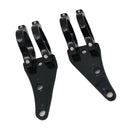 Set of  2 Headlight Fork Brackets Holder Clamps For Cafe Racers Motorcycle