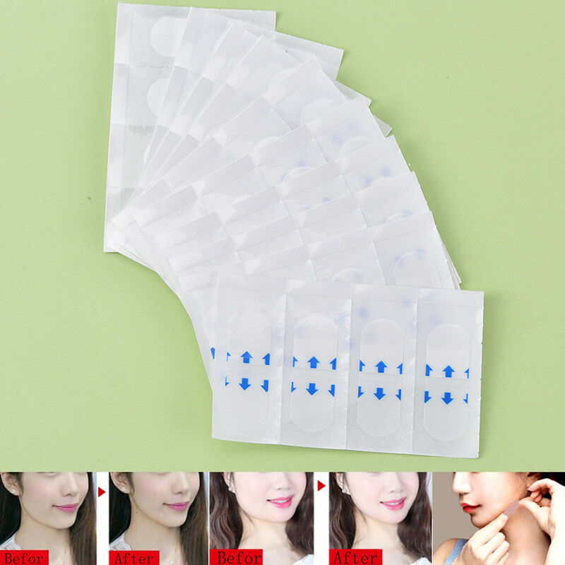 40pcs v shape face lift up fast work maker chin adhesive tape face lift tool  Kw