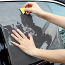 2Pcs Car Rear Window Side Sun Shade Cover Block Static Cling Sun Visor Shield