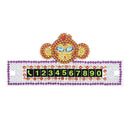 DIY Monkey Special Shaped Diamond Painting Luminous Parking Number Plate