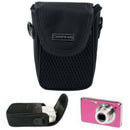 Outdoor Black Soft Compact Digital Camera Pouch Style Case Cover Portable Bag