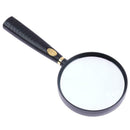 5X Handheld Magnifying Glass 10X High Optical Real Glass Magnifier Lens