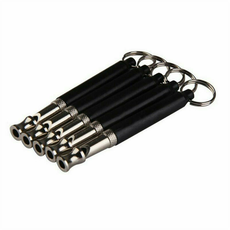 Dog Training WHISTLE UltraSonic Obedience Stop Barking Pet Sound Pitch Black 1pc