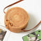 Round Women Summer Rattan Bag Handmade Woven Beach Cross Body Bag Circle Bo M6G8