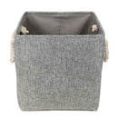 Foldable Cotton Linen Square Storage Basket Clothes Toys Sundries Container
