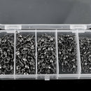 115pcs Three Way Barrel Swivels Fishing Swivels Assortment 2# 4# 6# 8# 10#