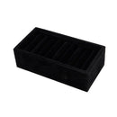 Velvet Inserts Bangle Bracelet Display Tray Jewelry Display Case (Black)