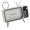 Universal Outdoor Portable Retro TV Style Wireless Bluetooth Speaker White