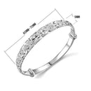 Plated Women Adjustable Cuff Bangle Bracelet Jewellery  Gift