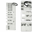 Wire Gauge Thickness Measuring Tool Wire/Sheet Metal Measurement Gage Kit P H4X9