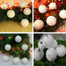 6X White Snowballs Ornaments Christmas Tree Hanging Holiday Party Home Decor JR