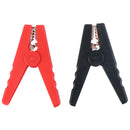 2pcs Large 100A Crocodile Alligator Clips Car Battery Chargers Insulated Clam FT