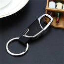 Men Creative Metal Faux Leather Key Chain Ring Keyfob Car Keyrings Keychain G JR