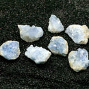 Natural Quartz Sky Blue Crystal Stone Chip Minerals Rock Craft Healing Deco Y0O1