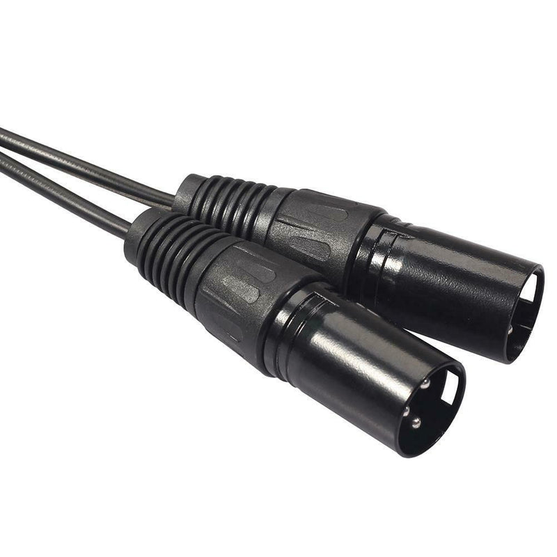 Dual RCA Male to XLR Male Cable 2 XLR to 2 RCA Plug HIFI Stereo Audio Cable