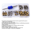 Copper Auto AC Air Conditioning Schrader Valve Cores Remover Universal Tool Kit
