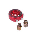 M20 X 1.5 Oil Filter Sandwich Plate Adapter 1/8 NPT Oil Cooler Kit (Red)