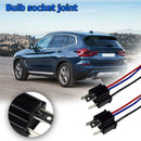 1 Pair 9003 H4 Bulb Socket Male Adapter Connector for Headlight Fog Lamp