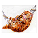 5D DIY Full Drill Diamond Painting Ease Cat Cross Stitch Embroidery Mosaic