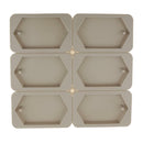 2pcs 6 Cavity Silicone Dried Flower Wax Mold Wax Soap Candle Making Mould