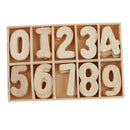 60 Pieces Smooth Natural Wooden Numbers Wooden Lowercase Letters Numbers Great