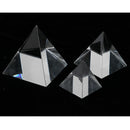 2.4'' Transparent K9 Crystal Optical Pyramid Prism, Paperweight Collectible Home