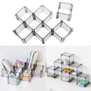 12pcs DIY Household / Kitchen Plastic Drawer Divider Drawer Storage Shelves for