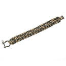 Survival Bracelet with Stainless Steel Bow Shackle - Desert Camo - Ideal ac